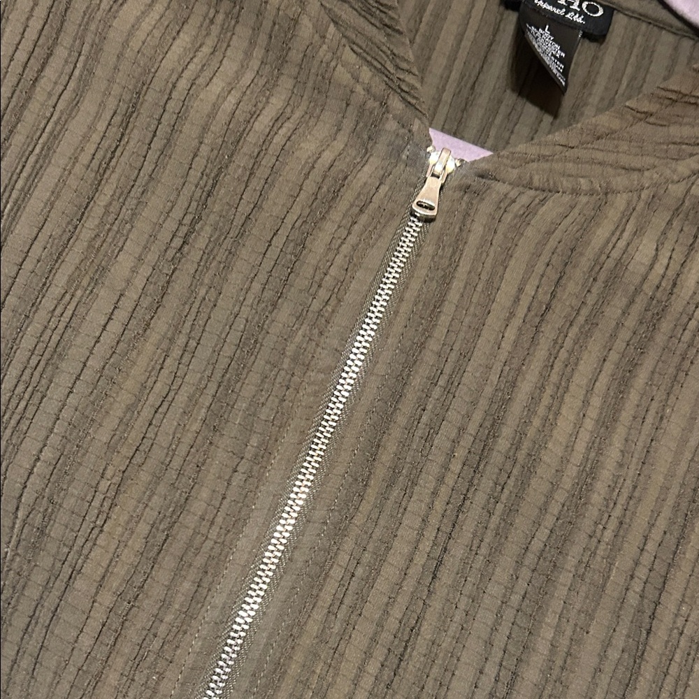 Soho Olive Textured Jacket - Picture 3 of 4